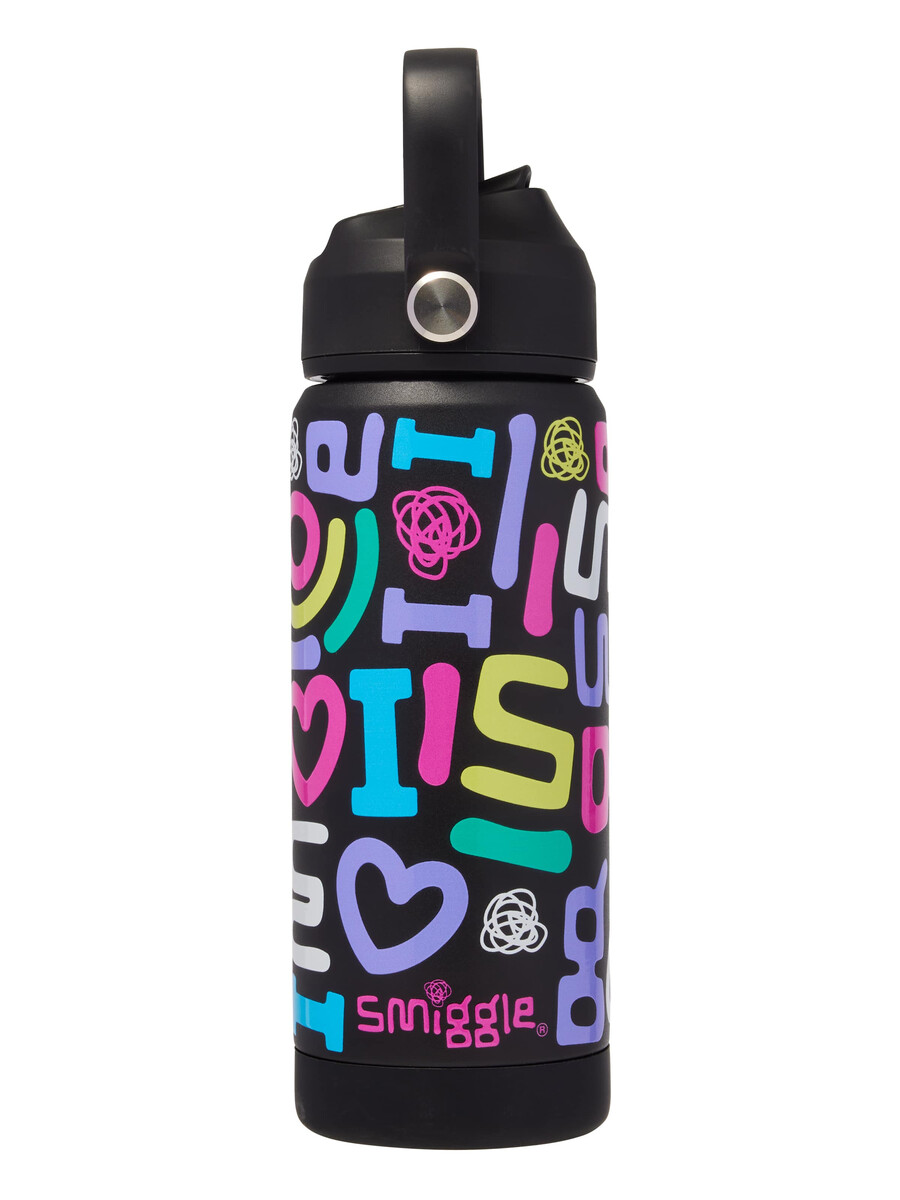 botella de acero inoxidable aislada squiggle de 550 ml