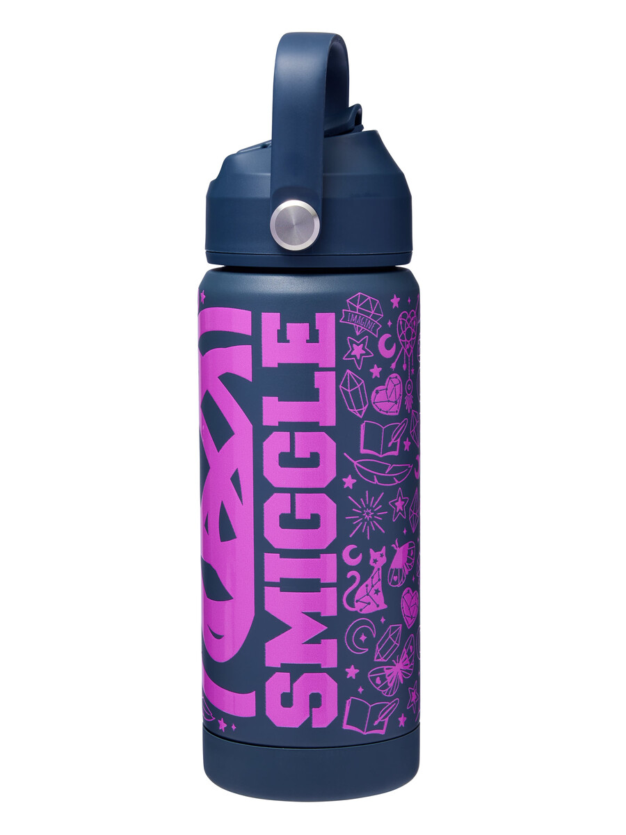 botella de acero inoxidable aislada squiggle de 550 ml