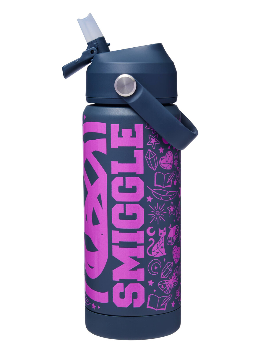 botella de acero inoxidable aislada squiggle de 550 ml