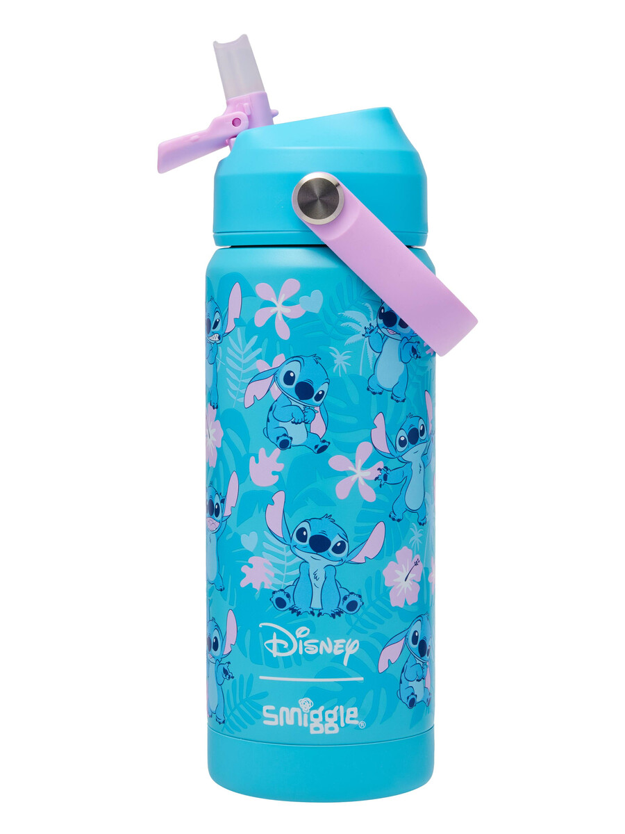 botella de acero inoxidable aislada stitch squiggle de 550 ml