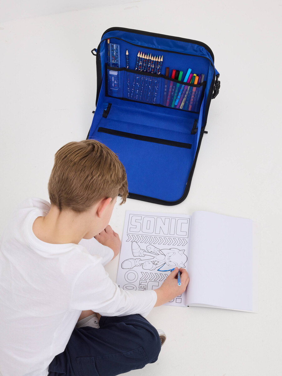 estudio para colorear portátil de sonic el erizo