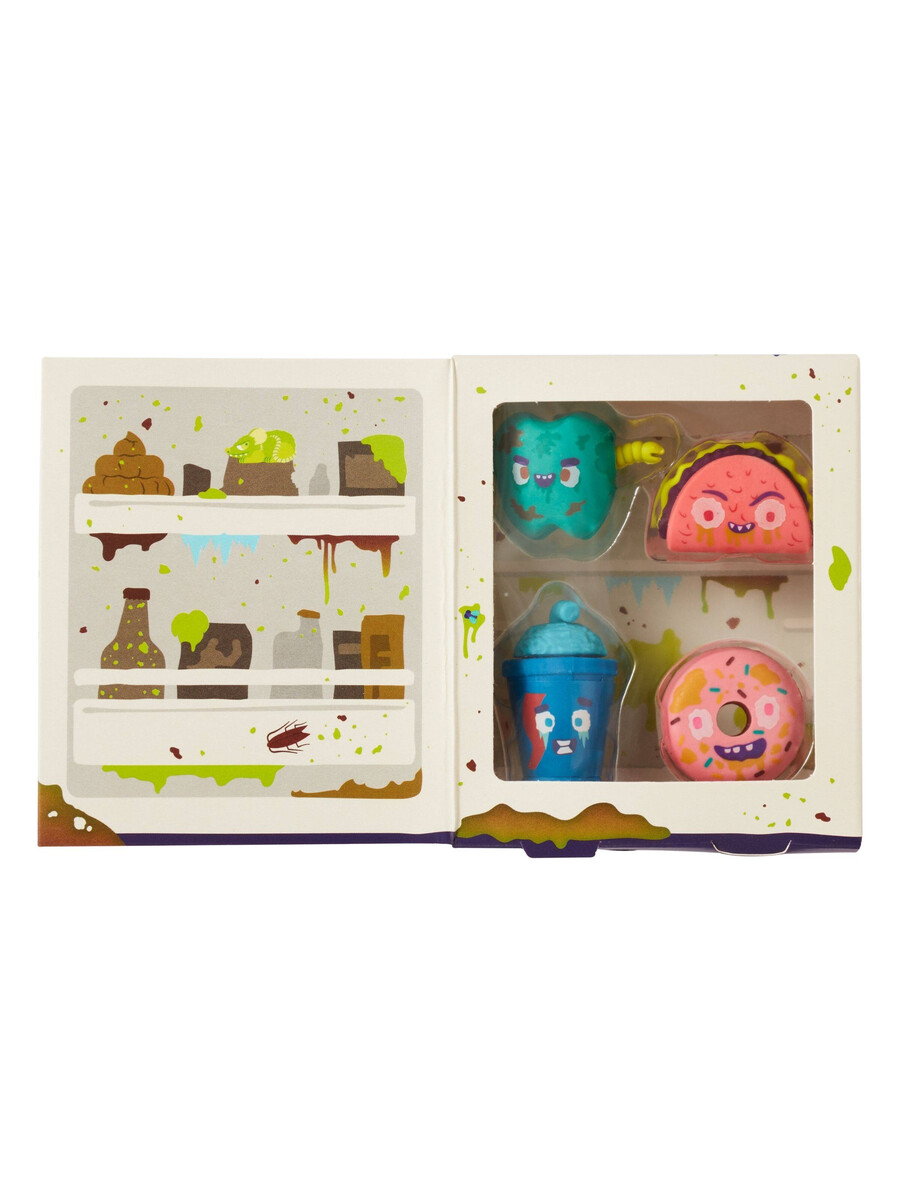 paquete de gomas de borrar snack attackers x4