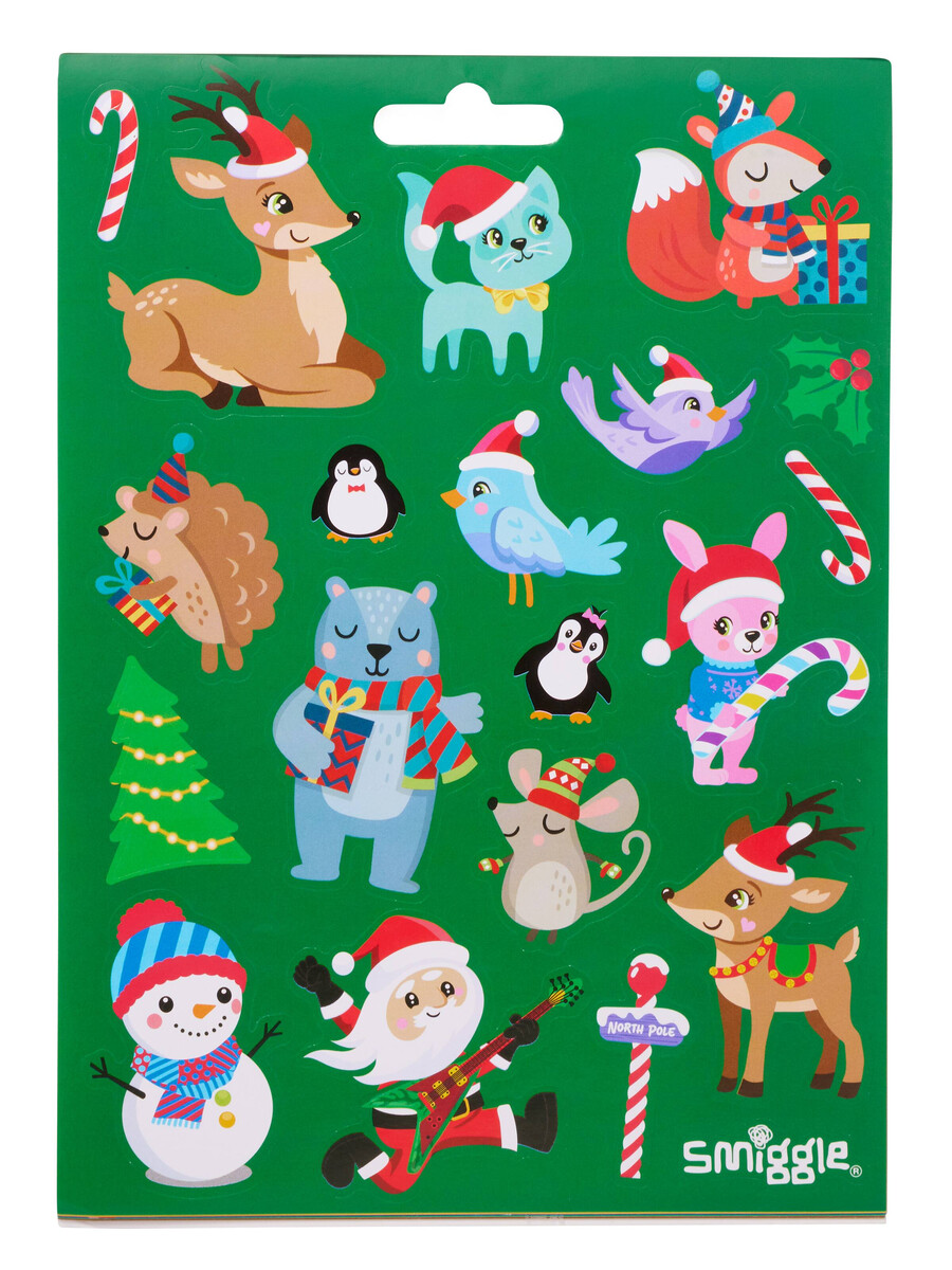 libro de pegatinas navideñas del estudio