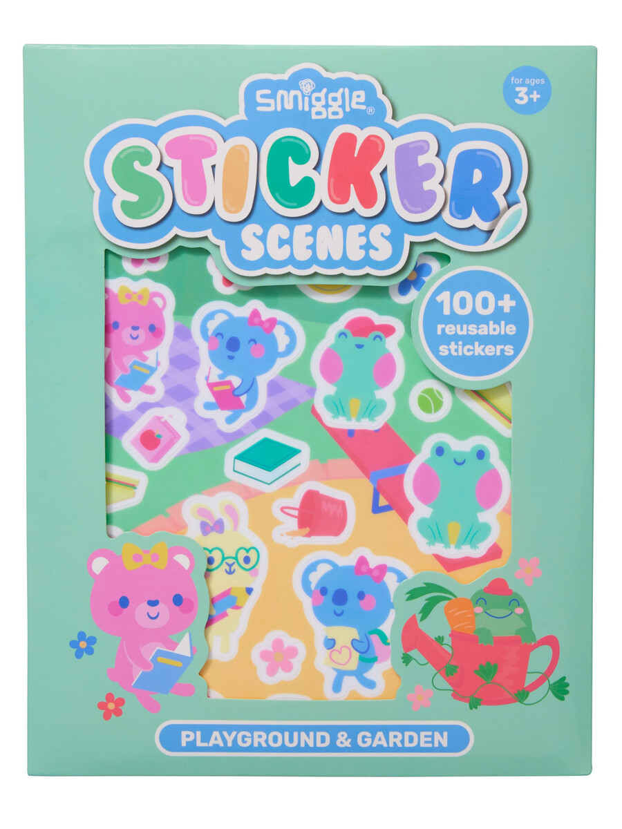 libro de pegatinas de escenas de juego