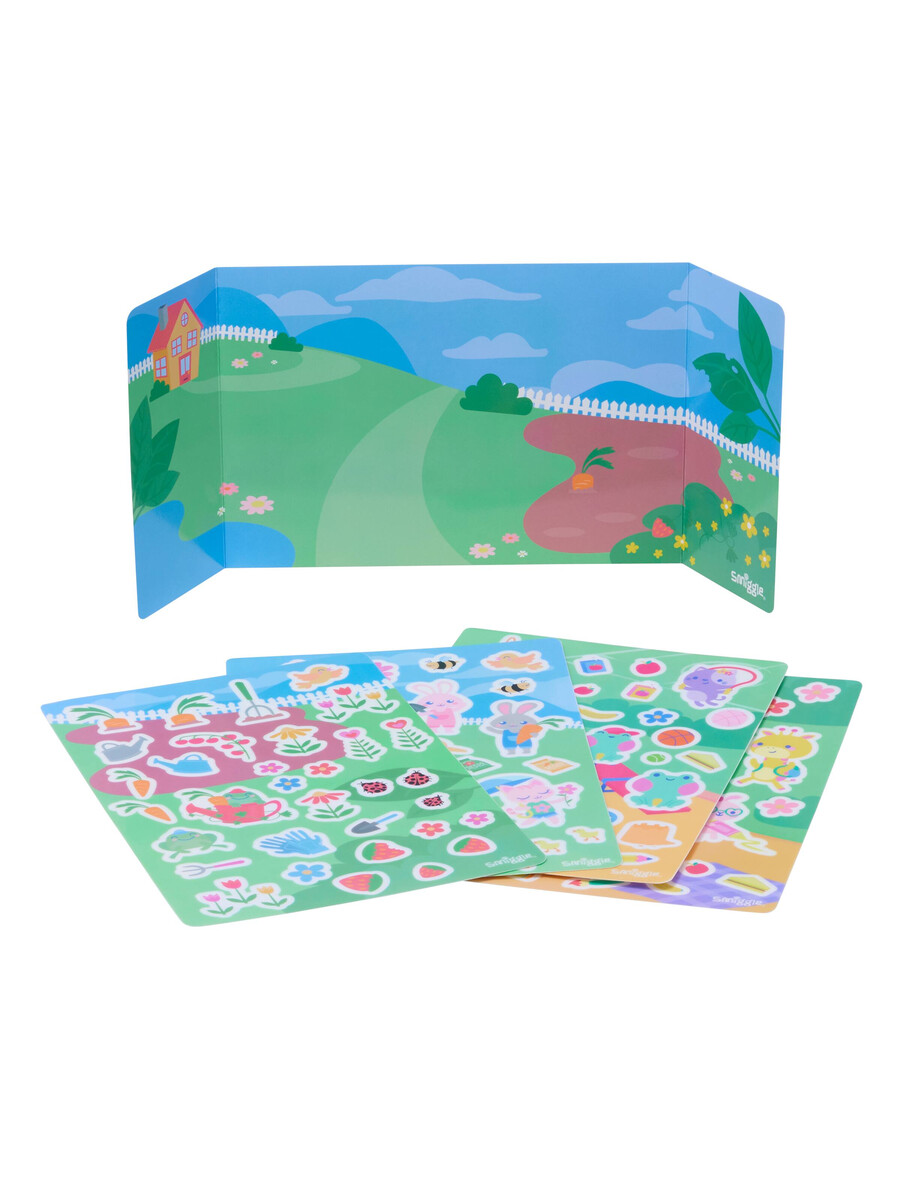 libro de pegatinas de escenas de juego