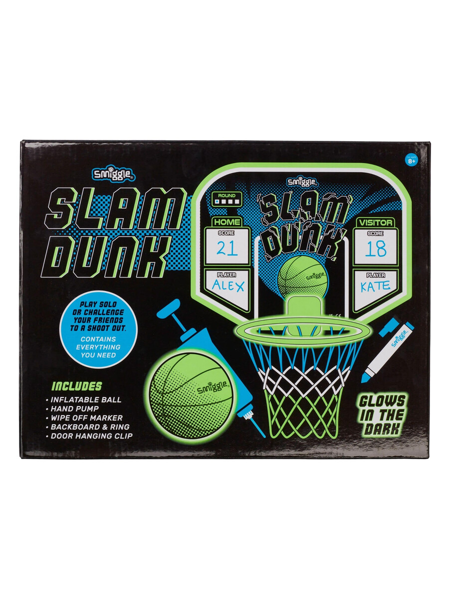 juego de baloncesto slam dunk que brilla en la oscuridad