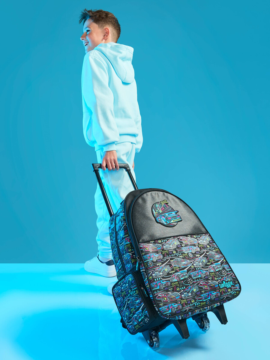 mochila con ruedas luminosas bright eyes