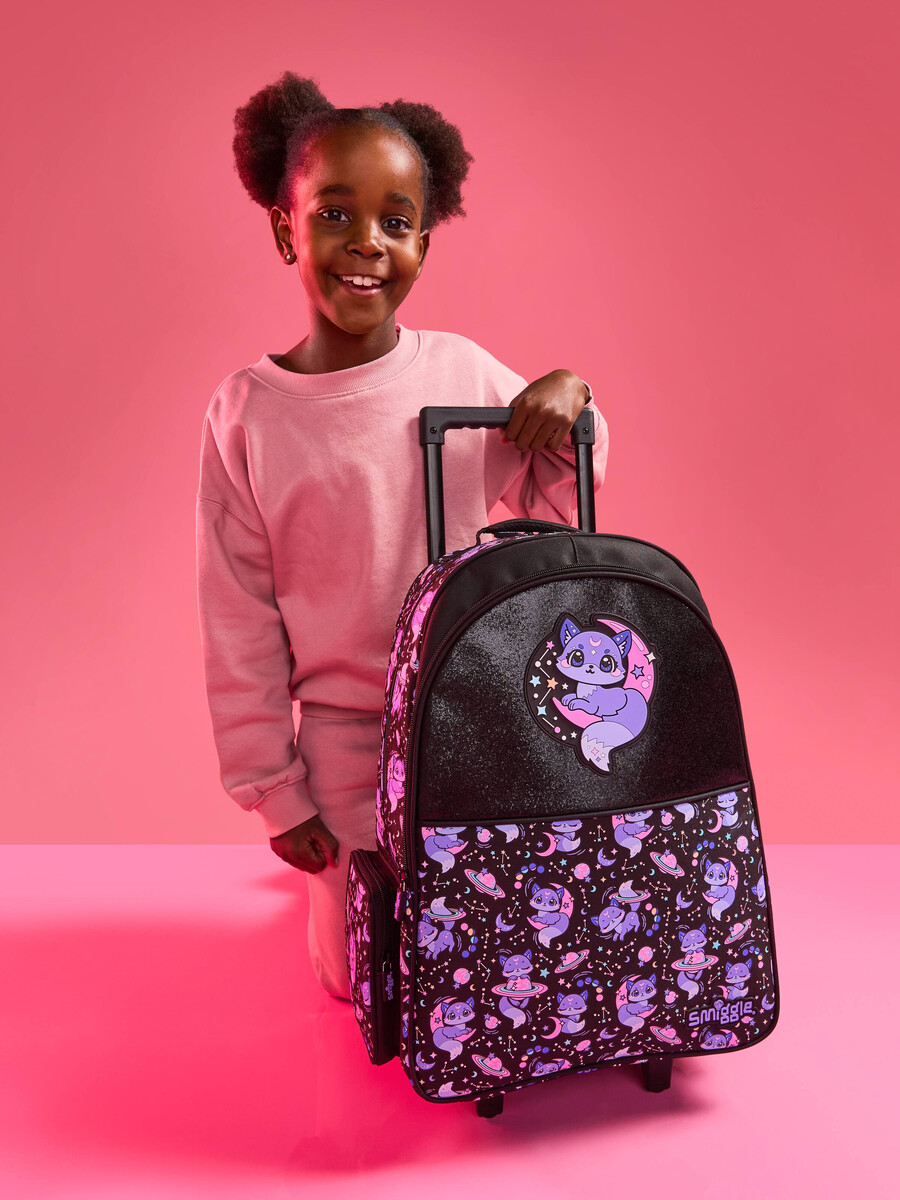 mochila con ruedas luminosas bright eyes